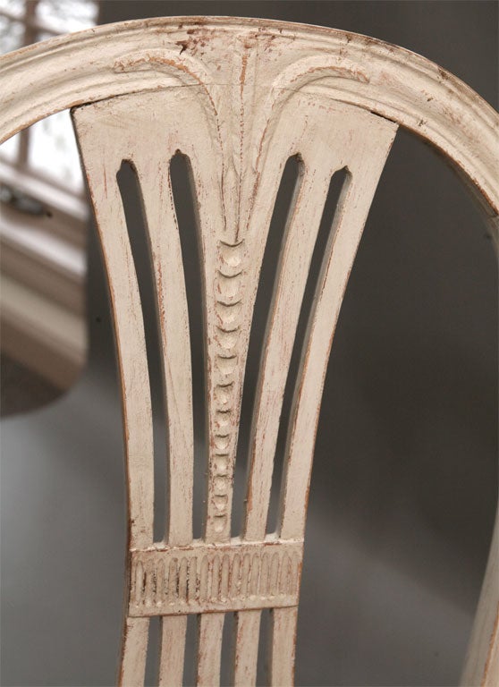 Set of Six Gustavian Style Dining Chairs 3