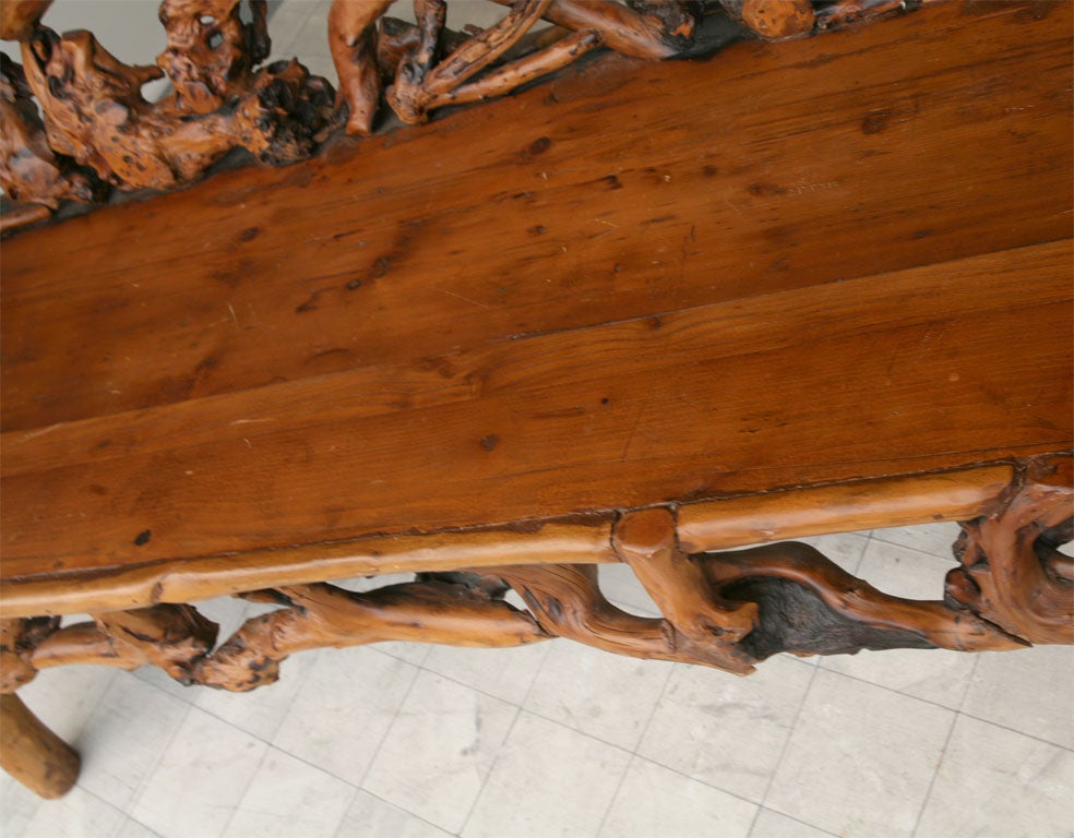 Rhododendron Burl Root Bench 2