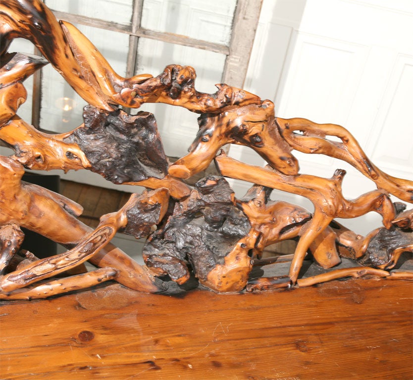 Rhododendron Burl Root Bench 4