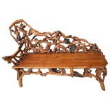 Rhododendron Burl Root Bench