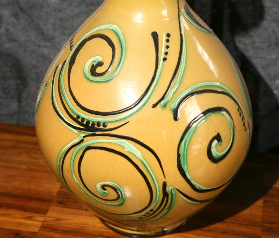 Mid-20th Century Large Vase by Julia Kabel for Kaehler Keramik For Sale