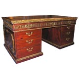 An English Mahogany Partners Desk