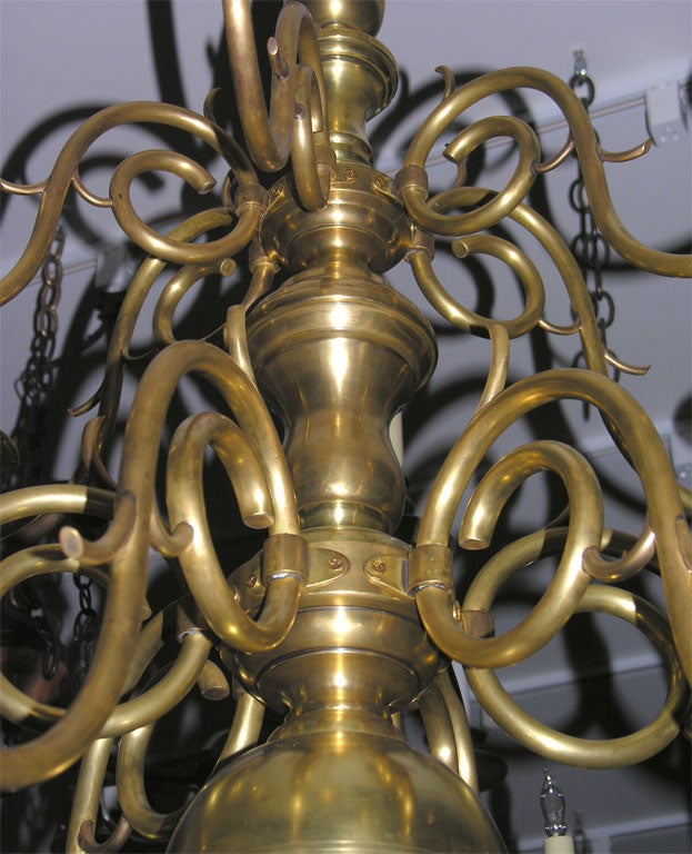 Belgian 12 Light Dutch Baroque chandelier