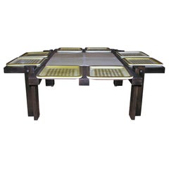 Coffee Table with Tile Inlay by Roger Capron