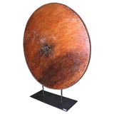 Antique Carriage Wheel on Stand