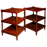 Pair of English Regency style side tables