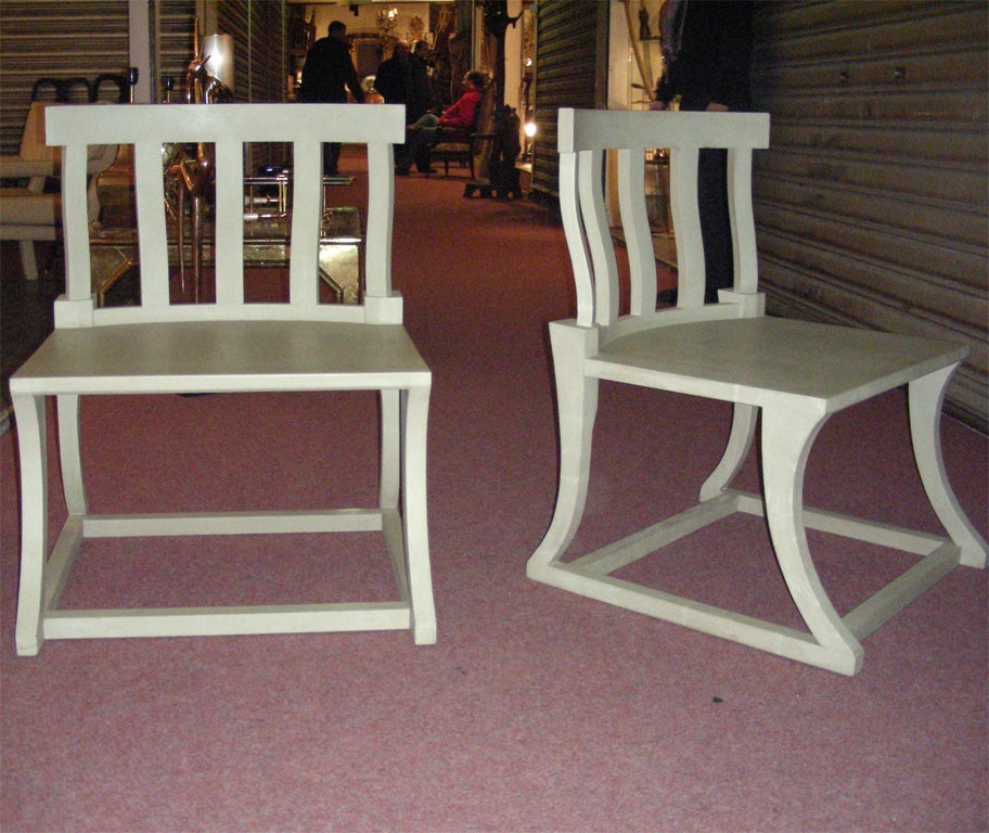 Two Contemporary Chairs in Neo-Greek Style For Sale 2