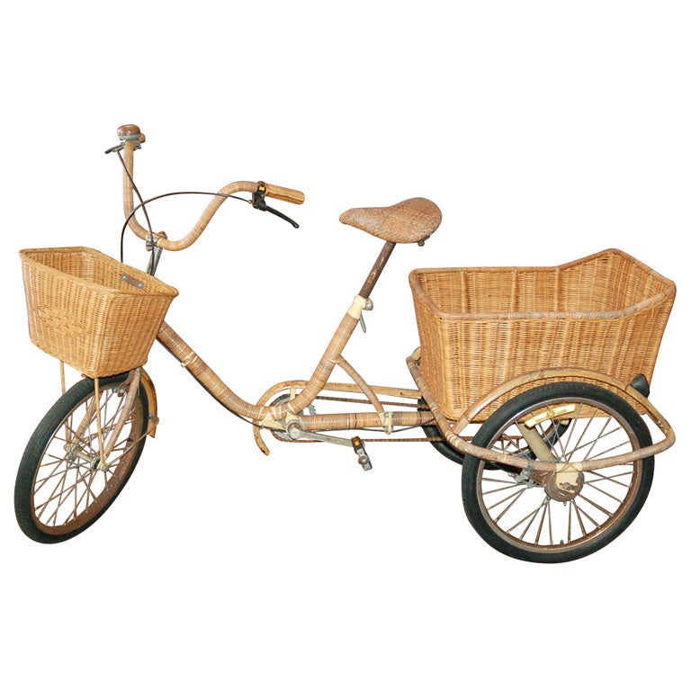 Wicker Bread Delivery Bike