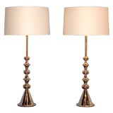 Pair of Stiffel Nickel Plated Lamps