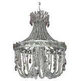 1910-1920 Alcove Crystal Chandelier