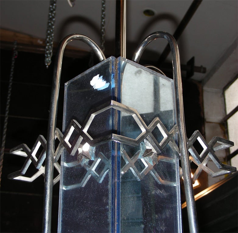 Mid-20th Century Five-Arm Chandelier, 1940-1950 For Sale
