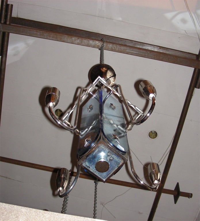 Lampadario a cinque bracci, 1940-1950 in vendita 1