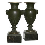 Pair Charles  X Tole Urns
