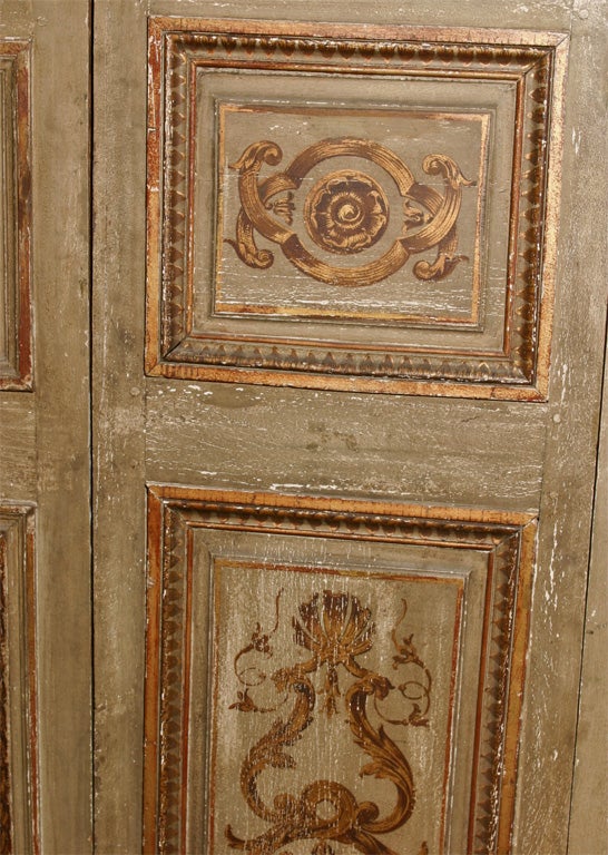 Four19th Century painted panels[Doors] For Sale 4