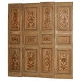 Four19th Century painted panels[Doors]