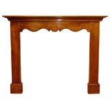 Antique French walnut mantle. Louis XV.
