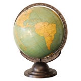 Vintage Art Deco Terrestrial Globe