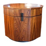 Decagonal Rosewood Cabinet by Harvey Probber