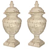 Pair of French Terracotta Urns