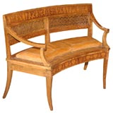 Early 19th Century Mahogany and Satinwood Baltic Settee
