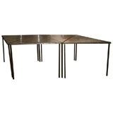 Set of Gilded Triangular Tables