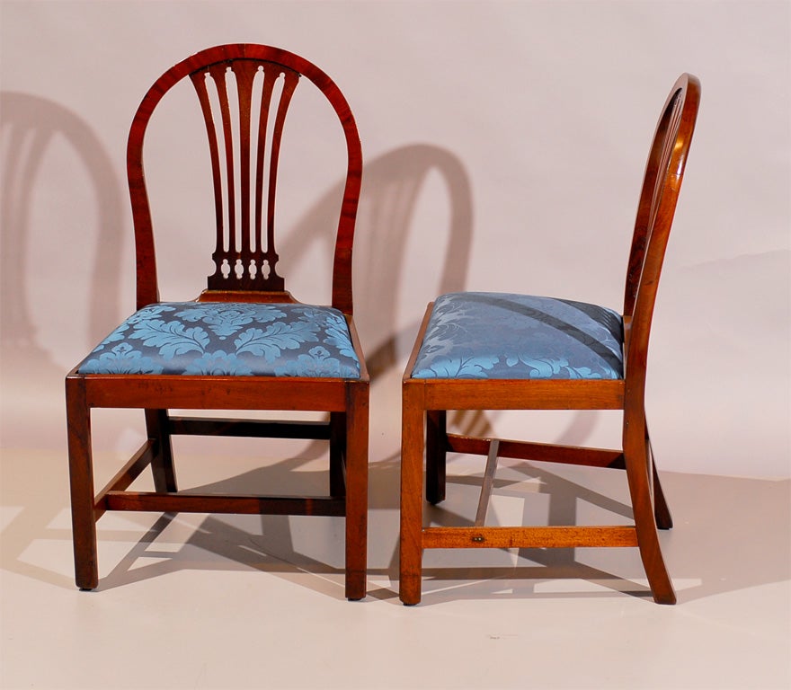 Set of 6 Hepplewhite Mahogany Dining Chairs, c.1790