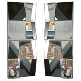 Pair of Neal Small-like Mirror Wall Sculptures