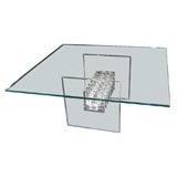 Lucite "Facets" Cocktail Table