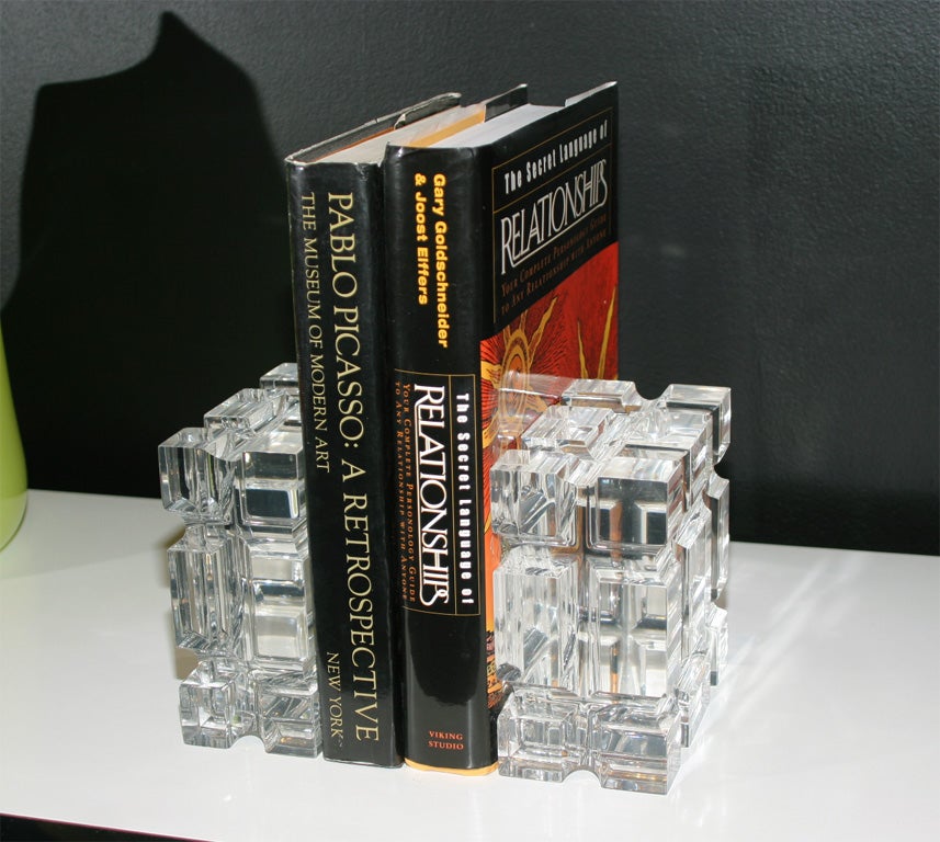 Lucite Bookends For Sale at 1stdibs