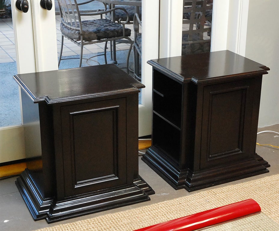 Regency High Lacquer End Tables
