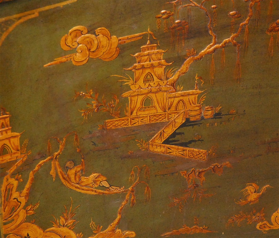 Wood Chinoiserie Bed