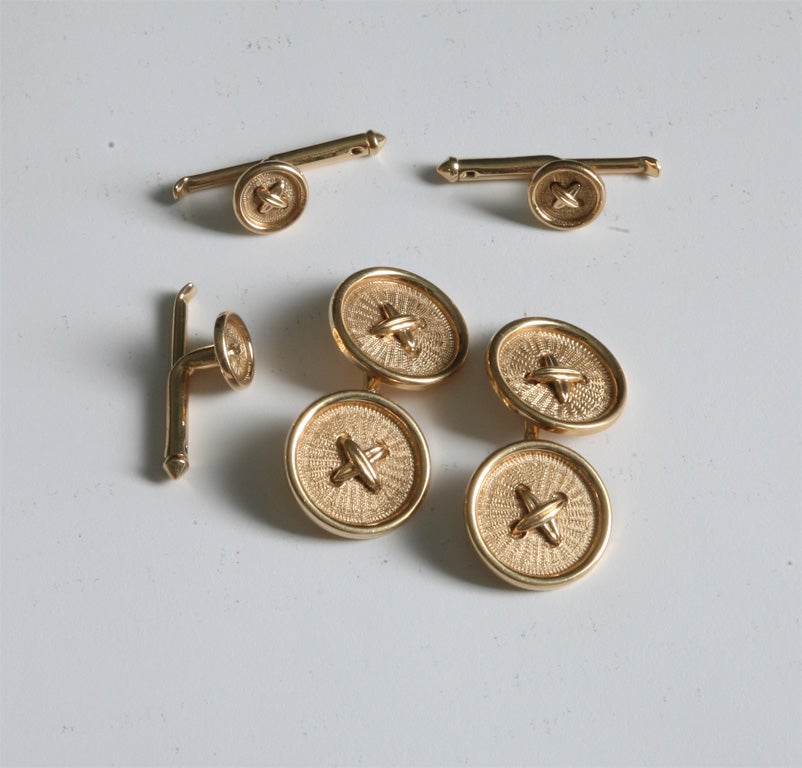 Classic 14k Yellow Gold Tuxedo  Set