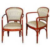 Antique Pair of Gustav Siegel Chairs