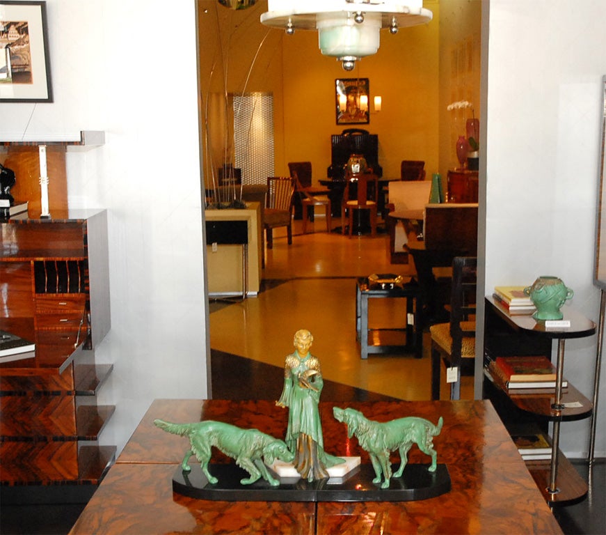 Belgian Art Deco bronze statue
