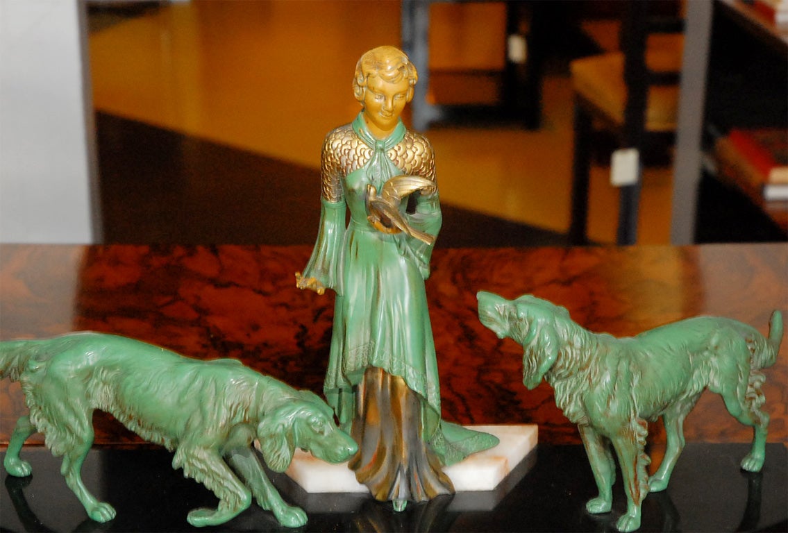 Art Deco bronze statue In Excellent Condition In Beverly Hills, CA