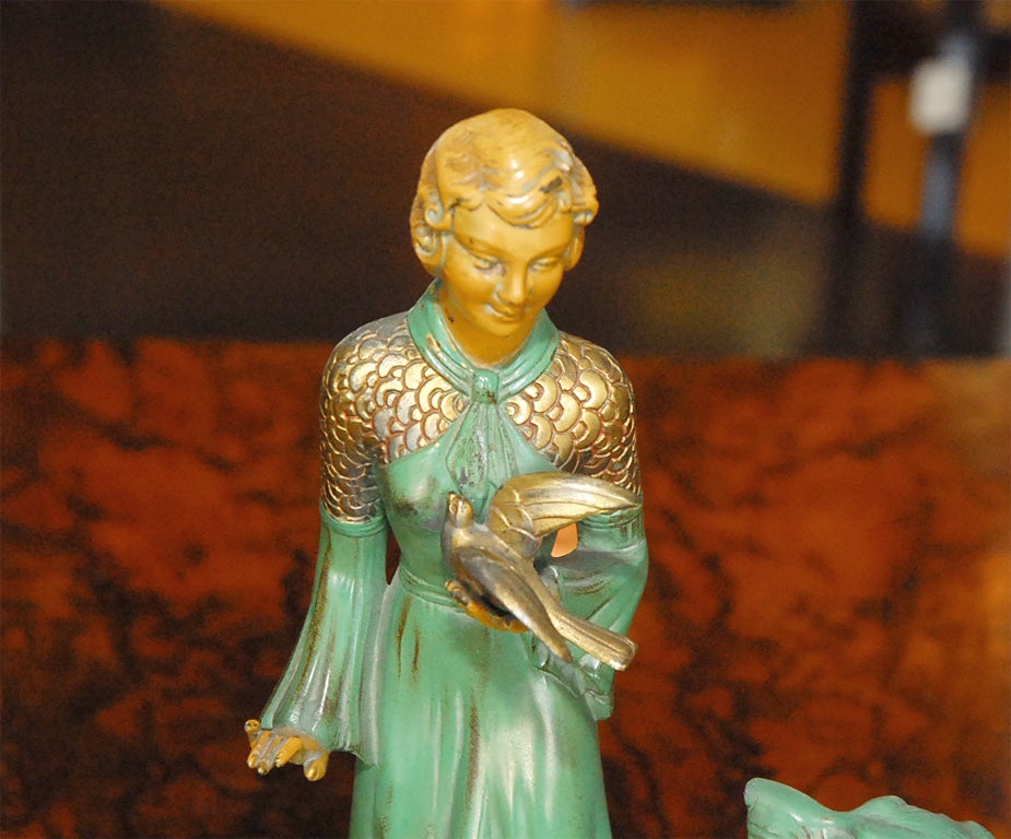 Art Deco bronze statue 2