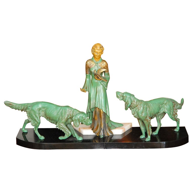Art Deco bronze statue