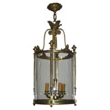 French Neo-Classical Large Bronze Lantern
