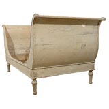 Early 19th Century French Painted Sleigh Bed