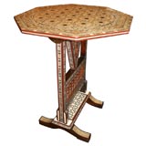 Late 19th Century exotic wood octagonal tilt top table