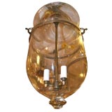 clear Antique belljar lantern with glass knob