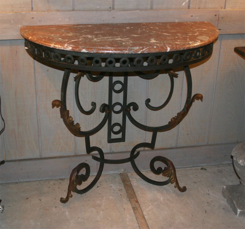 Iron and Marble Demi-Lune