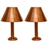A Pair of Art Deco Table Lamps by Russell Wright