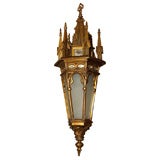 Antique Carved and Giltwood Lantern