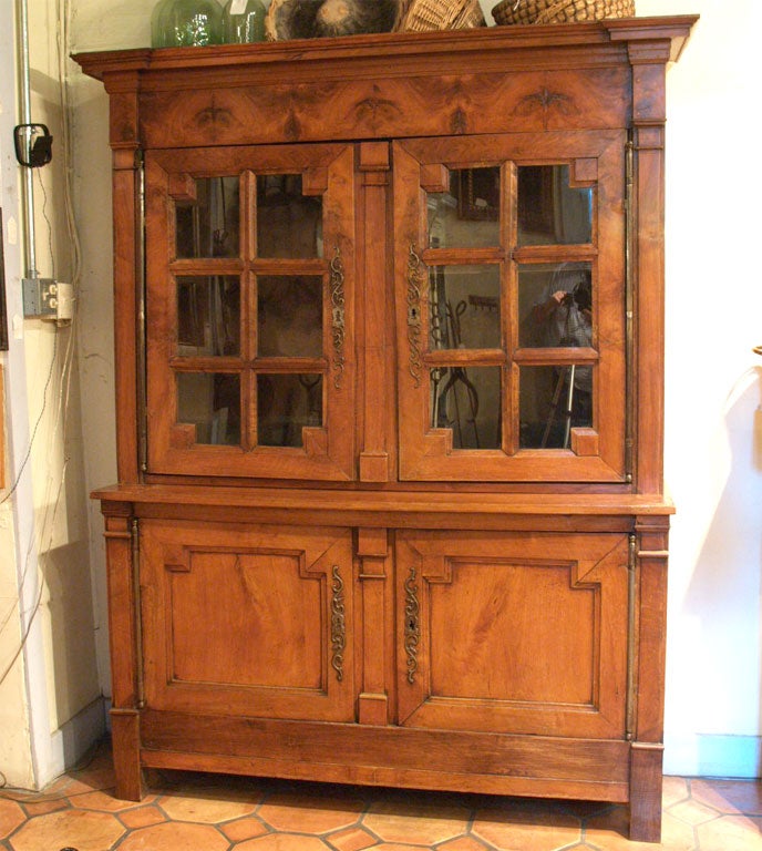 Early 19th Century Cherry Buffet a Deux Corps