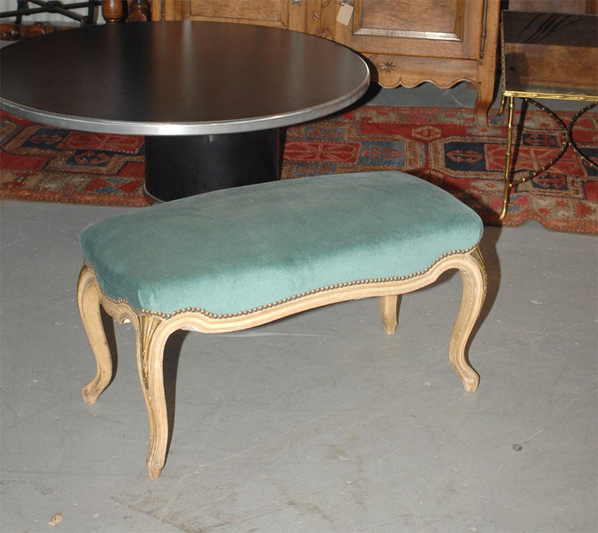 Louis XV style painted walnut stool