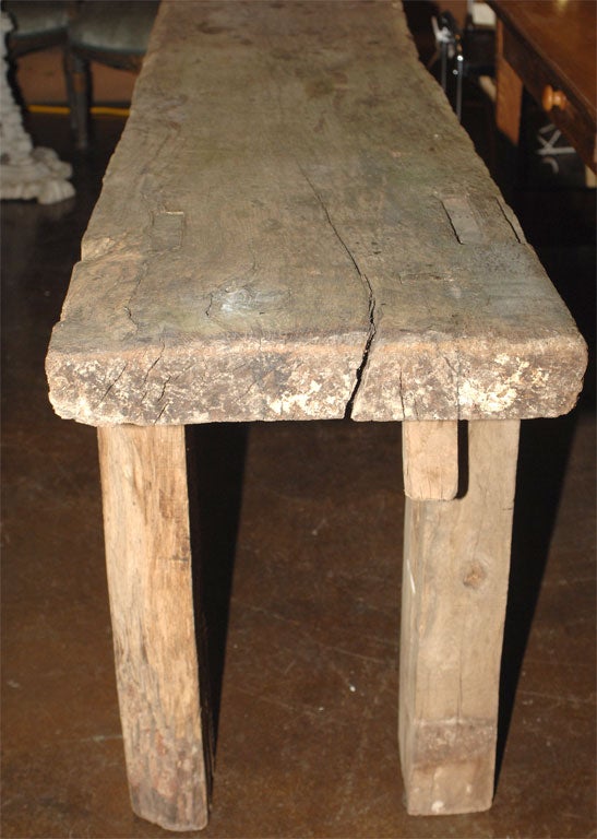 19th Century Rustic Work Bench For Sale