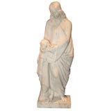 Neoclassical White Marble Sculpture