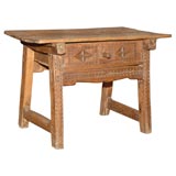 Antique Small Carved Italian Table