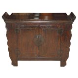Chinese Elm Wood Altar Side Chest